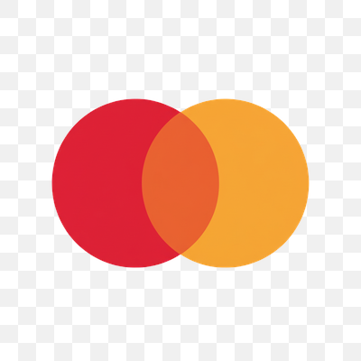 Mastercard Logo: Overlapping Red and Orange Circles