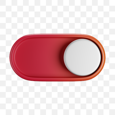 Vibrant 3D Toggle Switch in Active State