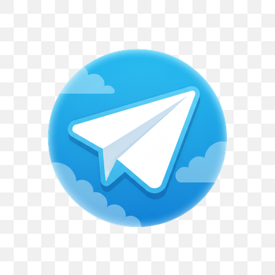 Modern Blue Telegram Icon