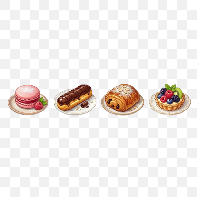 A Delightful Assortment of Classic French Pastries