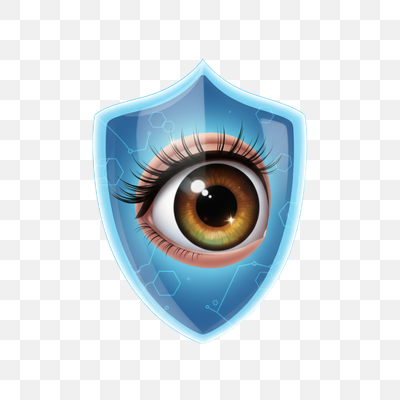 Digital Eye Protection Shield Icon