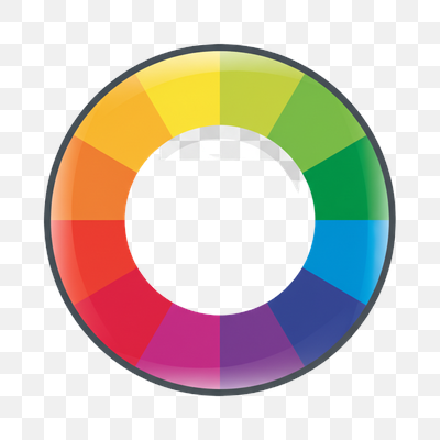Vibrant Glossy Color Spectrum Wheel