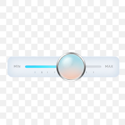 Modern UI Slider Control with Gradient Knob