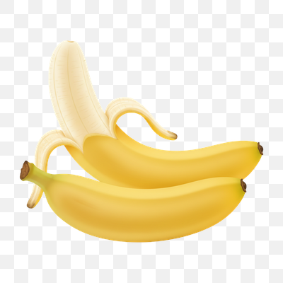 Fresh Peeled and Unpeeled Bananas