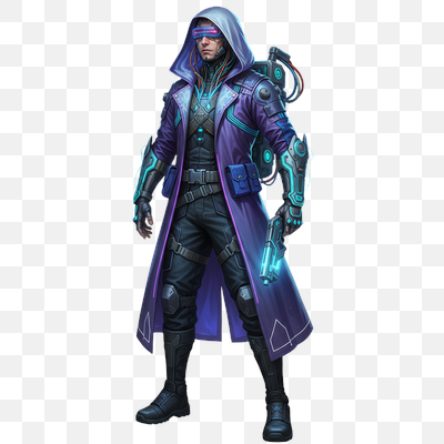 Neon Enforcer: Cyberpunk Operative