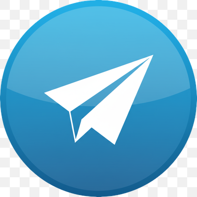 Glossy Blue Paper Airplane Send Icon