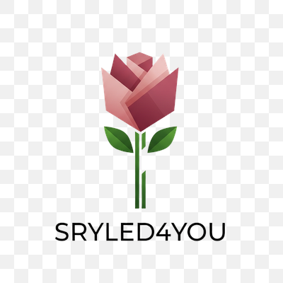 Geometric Pink Rose Logo for SRYLED4YOU