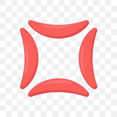 Intense Red Focus and Tension Symbol