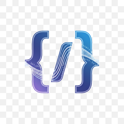 Abstract Code Brackets with Digital Flow