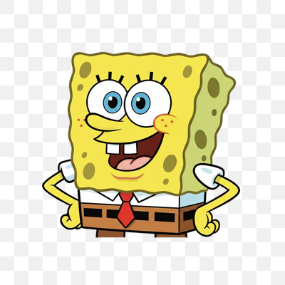 Cheerful Spongebob Squarepants Pose