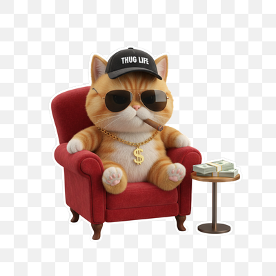 The Boss Cat: Thug Life Kitty