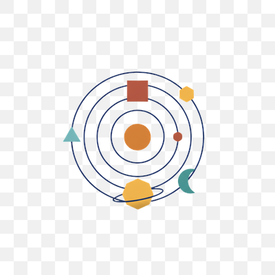 Geometric Abstract Solar System