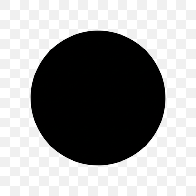 Minimalist Black Circle on Transparent Grid