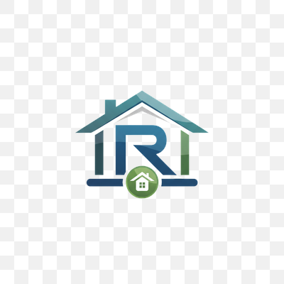 Modern House and Letter R Real Estate Logo