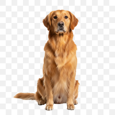 Elegant Golden Retriever Studio Portrait