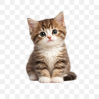 Adorable Fluffy Kitten with Big Eyes