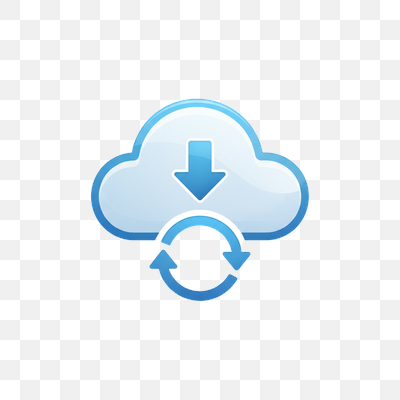 Cloud Download and Sync Service Icon