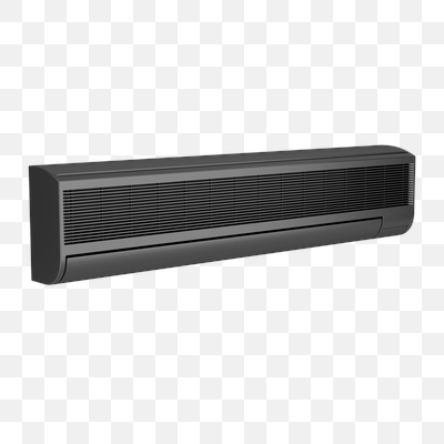 Sleek Dark Gray Modern Air Conditioner Indoor Unit