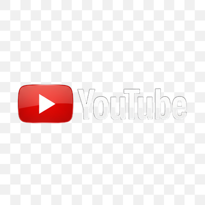 Classic YouTube Logo on White Background
