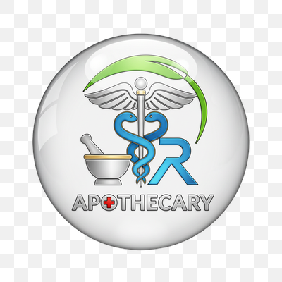 Glossy Apothecary Pharmacy Logo Orb