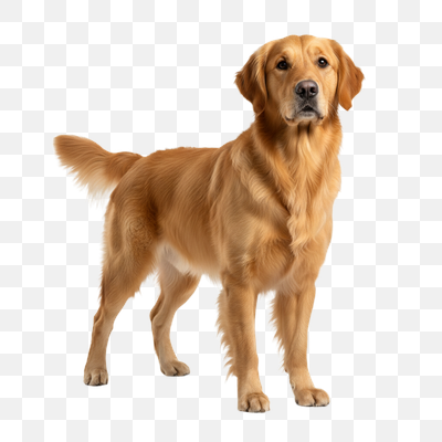 Noble Golden Retriever Studio Portrait