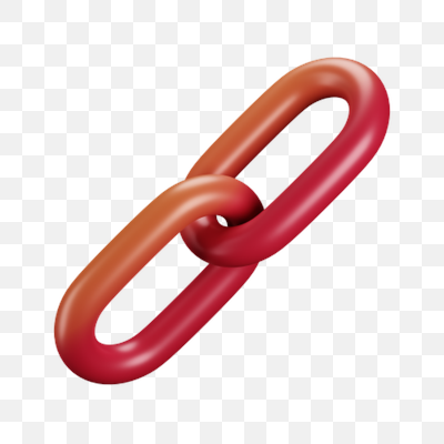 Interlocking Red Chain Links