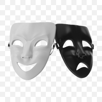 Duality of Emotion: Comedy and Tragedy Masks