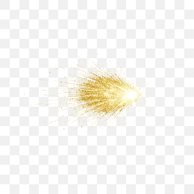 Radiant Golden Glitter Burst on White