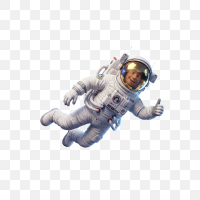 Happy Astronaut Giving a Thumbs Up