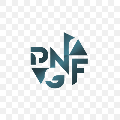 Geometric Teal 'PNGF' Abstract Logo