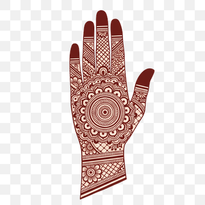 Intricate Traditional Henna Mehndi Hand Design