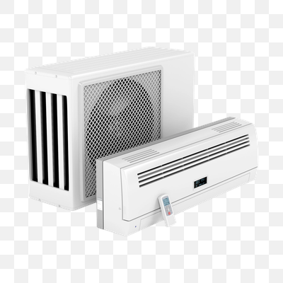 Modern White Air Conditioner Split System with Remote Control