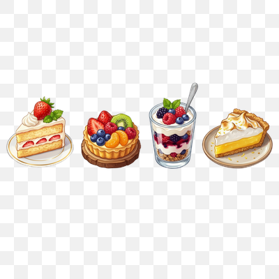 A Colorful Collection of Delicious Desserts