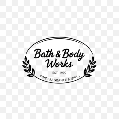 Bath & Body Works Elegant Script Logo with Laurel Frame