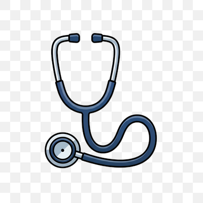 Simple Cartoon Stethoscope Icon