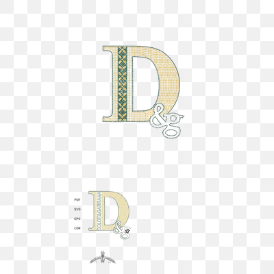 Dolce & Gabbana D&G Dot Art Monogram with Crown