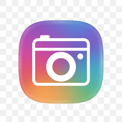 Vibrant Gradient Camera App Icon with Glossy Finish