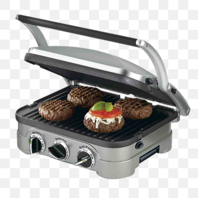 Versatile Indoor Electric Grill Cooking Hamburgers