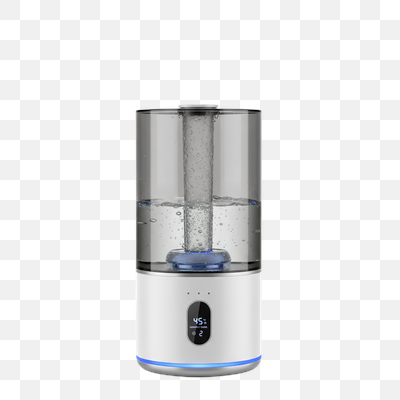 Sleek Modern Humidifier with Digital Display and Blue LED Accent