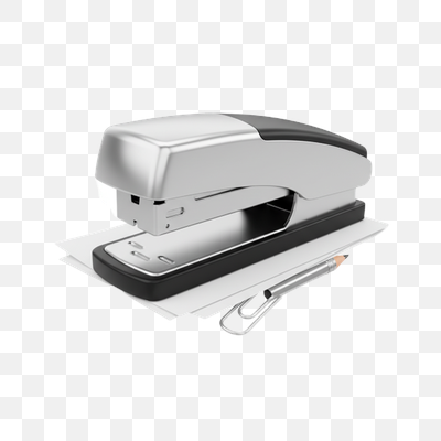 Modern Office Essentials: Stapler, Paper, and Stationery