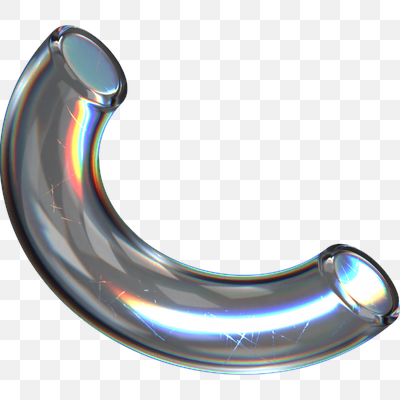 Iridescent Arc: A Refractive 3D Tube