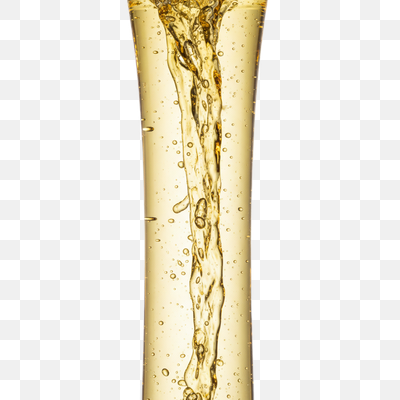 Dynamic Golden Liquid Pour with Effervescent Bubbles