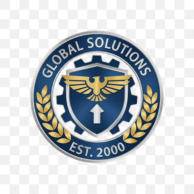 Global Solutions Est. 2000 Corporate Emblem Logo