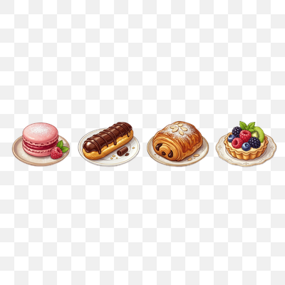 Delicious Assortment of Classic French Pastries