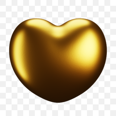 Radiant Golden Heart