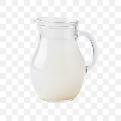 Fresh Rice Water in a Clear Glass Pitcher