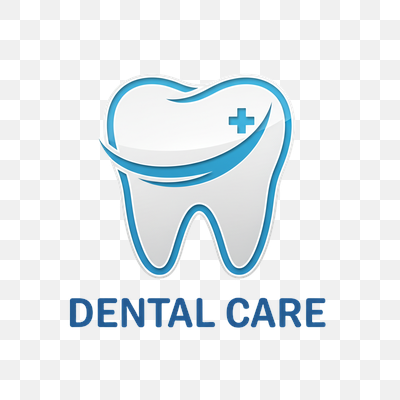 Modern Dental Care Logo with Blue Tooth Icon