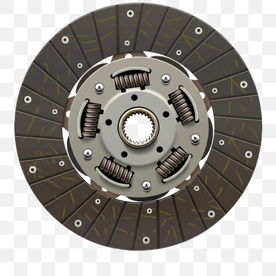 Detailed Automotive Clutch Disc Illustration