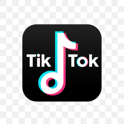 Iconic TikTok Logo with Vibrant Glitch Effect