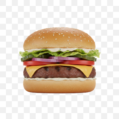 Stacked High: A Classic Cheeseburger on White